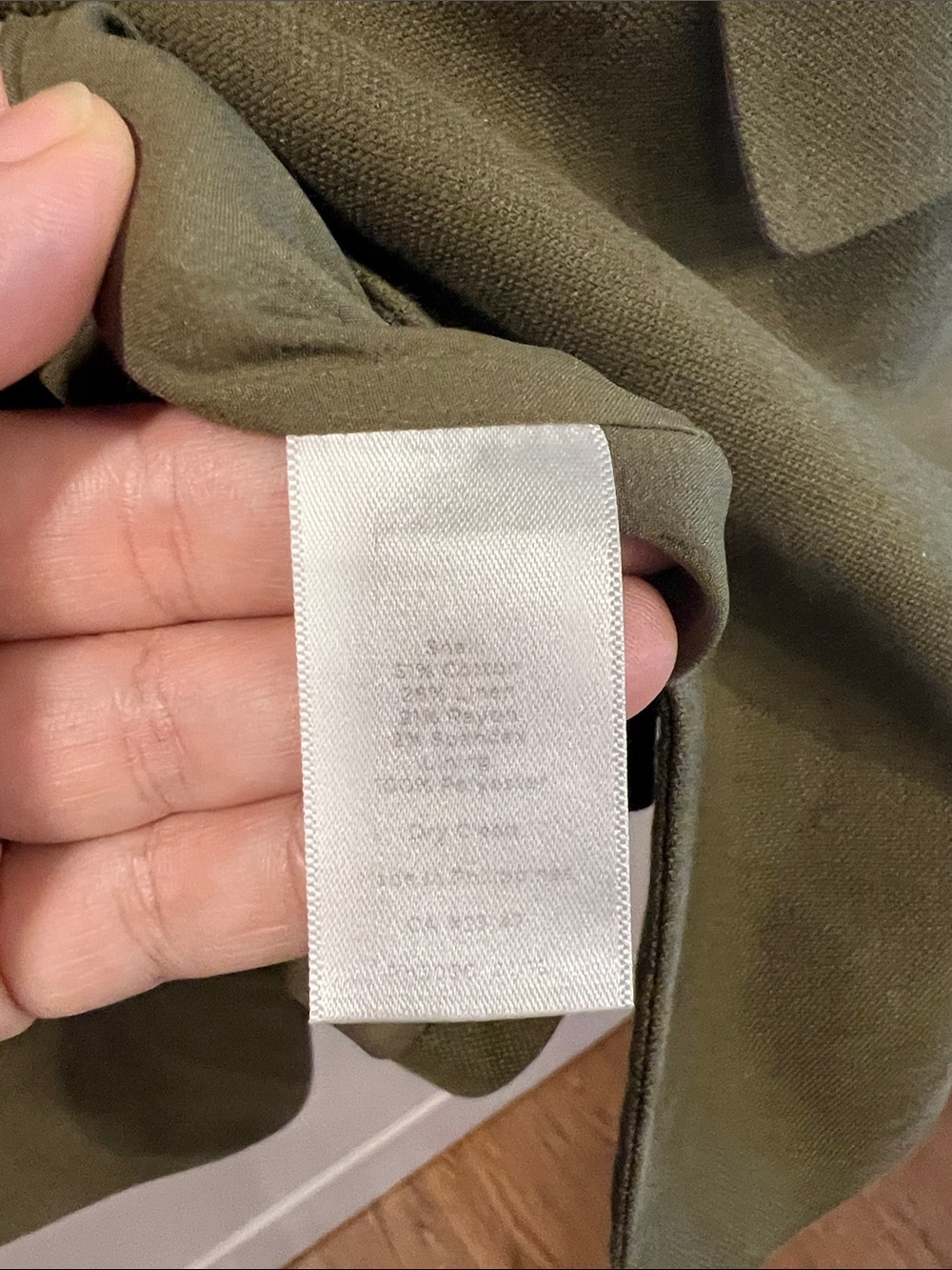 Talbots Olive Green Shawl Collar Blazer Linen Cotton Petite - Picture 8 of 11